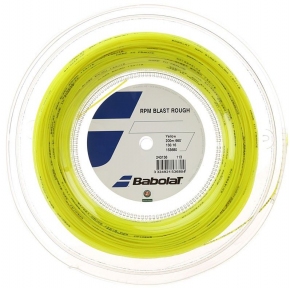 Тенісні струни Babolat RPM Blast Rough (12 m) yellow натяжка з бобіни