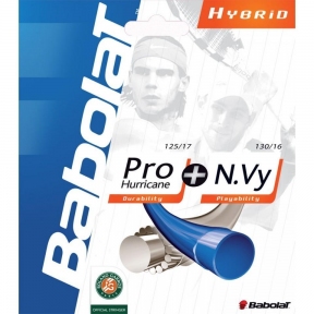 Тенісні струни Babolat Pro Hurricane + N.VY (2x6 m) 1.25 mm/1.30 mm натяжка